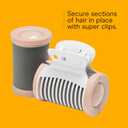 Conair Double Ceramic Hot Rollers for Long, Medium & Short Hair, 5 Ceramic Flocked 1-Inch Heated Hair Rollers with Clips, Hot Curlers for Women, Volume & Curls, Dual Voltage, Pink/White
