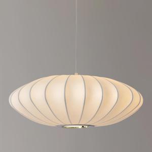 19.7 Inch Silk Light Fixture Pendant, Modern Light Fixture Chandelier White Lantern Hanging Lighting Fixture for Living Room Dining Room Bedroom Restaurant Foyer
