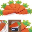 Easter Carrot Utensil Cutlery Holders Bag Felt Carrot Fork Cutter Pouches 4.7" x 10.23" Flatware Organizers Dining Tableware Cover for Knife Forks Easter Birthday Banquet Party Table Decoration 10 PCS