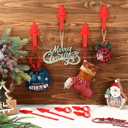 12 Pcs Christmas Garland Hangers for Mantle Garland Hooks Fireplace Stocking Hanger Reusable Silicone Adhesive Tape, Suitable for Christmas Door Frame, Staircase Decoration(Red)