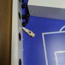 Hathaway Highlander 55-in Outdoor Foosball Table Adult Size - White Soccer Table Game Set with Waterproof Surface, Anti-Rust Rods, Ergonomic Handles, Nylon Cover, 2 Scorers, and 2 ABS Foosball Balls