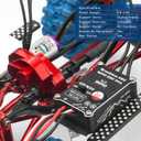GOUPRC Upgrade 30A Brushless ESC & 1224 4500KV Brushless Outrunner Motor with Transmission for SCX24 RC Crawler Axial 1/24 RC Crawler Buggy Truck