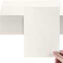 Geosar 100 Sheet Linen Cardstock 5 x 7 Invitation Cardstock Heavyweight Printer Paper 92lb 250gsm Index Cards for Printer Cover Postcards Blank Flash Note Greeting (Beige)