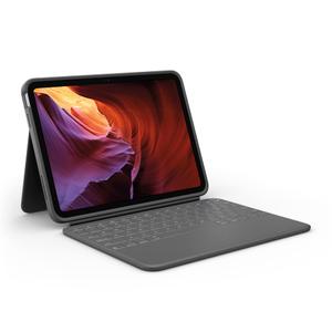 Rugged Folio Keyboard Case for iPad (10th gen & A16) with Smart Connector and Durable Spill-Proof Keyboard - Graphite