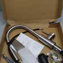 KPW Kitchen Faucet with Pull-Down Sprayer, Brushed Nickel, High-Arc Single Handle, Stainless Steel, Fits 1 or 3 Hole Sink