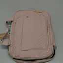 BAGSMART Toiletry Bag Travel Bag with Hanging Hook, Water-resistant Makeup Cosmetic Bag Travel Organizer for Accessories, Shampoo, Full-size Container, Toiletries (Baby Pink, Medium)