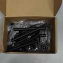 Estmoon 30 Pack Cabinet Handles Matte Black Cabinet Pulls with 3 Inch Hole Center, Stainless Steel Kitchen Cabinet Handles Black Kitchen Handles for Cabinets and Drawers, 76mm Hole Centers