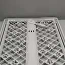 MYPET North States Paws Portable Pet Gate: 26-40" Wide. Pressure Mount. No Tools Needed. Made in USA. Dog Gate 23" Tall, Expandable, Durable Dog Gates for Doorways, Light Gray