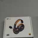 KOFIRE Wireless Gaming Headset, 2.4GHz USB Gaming Headphones with Bluetooth 5.4, 53MM 3D Stereo Sound, 65H Battery, ENC Noise Canceling Mic, 3.5mm Wired, for PS5, PC, PS4, Mac, Switch, Black-Orange