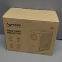 [Electric Focus] Projector with WiFi and Bluetooth, Native 1080P 15,000 Lumens 4K Supported, Agreago Outdoor Movie Projector for Home Theater UP to 300", for iOS/Android/TV Stick/HDMI/USB (White)