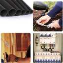 Wire Heat Shrink Tubing Kit-140Pcs 3:1 Heat Shrink Tube Wire Shrink Wrap Electrical Waterproof Automotive Marine Heat Shrink Wrap Tubing Assortment with Adhesive Lined for Wires, Black