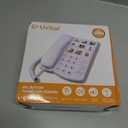 Uvital Big Button Phone for Seniors, Corded Landline Phone with 9 One-Touch Dialing Big Buttons, Hands-Free Calling, Loud Ringer, Easy to Use for Visually Impaired Telephone for Seniors