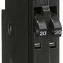 Square D by Schneider Electric QOT2020CP Tandem Mini Circuit Breaker, QO, 2 x 1 Pole at 20A, 120/240VAC, 10kA, Plug in Mount, Black