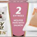 Fancy Feast Gems Pate Cat Food Mousse With Salmon and a Halo of Savory Gravy Cat Food - (Pack of 8) 4 oz. Boxes, Best By 03/2027