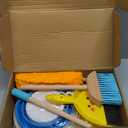 Wooden Kid Cleaning Set,9pcs Housekeeping Play Set for Toddler Children, Toy Cleaning Kit Includes Brush, Broom,Mop,Housework Pretend Play Toys Present for Boys Girls Age 3-6
