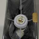 Kakanuo Fully Dimmable Nightstand Lamp for Bedroom with USB C Ports, Grey Small Bedside Table Lamp with Charging Outlets and Phone Stands, Wooden Desk Lamp for Living Room, LED Bulb Included