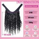 Headband Soft Box Braids, Add Loose curls in the Middle and Ends, More Fluffy and Full Boho Box Braids To Be Worn with a Hat for Women Glueless(18" 1B#)