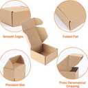 PHAREGE 4x4x2 inch Shipping Boxes Bulk 100 Pack Brown, Tab Lock Tuck Top Mailer Boxes for Packaging Small Business, Small Cardboard Gift Boxes for Wrapping Mailing Present