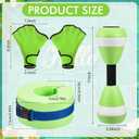 Hungdao 5 Pcs Water Aerobics Equipment Pool Exercise Foam Set, Green