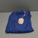 Zeagoo Women Casual Dress 3/4 Sleeve Casual Loose Midi Dress (Small, Blue)