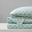 Comfort Spaces 100% Cotton Sheet Set Breathable, Lightweight, Soft with 14" Elastic Pocket Fits up to 16" Mattress, All Season Cozy Bedding, Matching Pillow Case, Cal King Scales 4 Piece