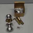 All Keyed Identical Deadbolt Door Knob Combo Set - Single Cylinder Lock With Classic Satin Nickel Exterior Knobs for Entrance and Front Door (1, Satin Nickel Keyed Alike 1DB)