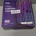 Smart LED Curtain Lights, RGB+IC Color Changing Holiday Wall Lights, 6.6x6.6ft 400 LEDs, Indoor Dynamic DIY String Lights, APP Remote Control, for Bedroom, Living Room, Window Decor, Party, Wedding