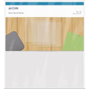 25 Pieces 4 mil Blank Stencil Material Mylar Template Sheets for Stencils, 12 x 12 inches