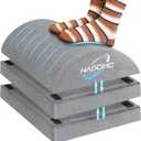 Foot Rest for Under Desk at Work, Foot Stool with Washable Cover, Comfortable Office Desk Accessories, Footrest with 3 Adjustable Heights, for Offices Gaming Chair, for Leg Support, Gray (Without Feet Warm Pocket)