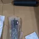 Queen Size Bed Frame with Wingback Headboard, Linen Upholstered Platform Bed Frame with Button Tufted Headboard, Wooden Slats Support, No Box Spring Needed, Easy Assembly, Dark Grey