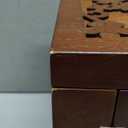 Changsuo Wooden Jewelry Box for Women, Organizer Box of Solid Wood with Lock and Key for Jewelries, Watches, Necklace, Ring, Lockable Storage Case (Dark Brown)