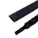 2 x Heat Shrink Wrap Tubing Sleeve X-Tube for Fishing Rods Grip Handle Cork with Non Slip and Insulation 5.24ft Length (Diameter 20mm, Black)