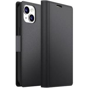 Dssairo for iPhone 15 Wallet Case, PU Leather Flip Folio Case with Card Holders Kickstand,RFID Blocking TPU Shockproof Inner Shell Phone Cover 6.1 Inch 2023 (Black),Set Of 2