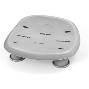 Bestway SaluSpa Underwater Durable Non Slip Swimming Pool and Spa Comfort Seat with Adjustable Height Legs and Weighted Feet, Gray