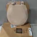 Bemis 500EC 068 Molded Wood Round Toilet Seat with Easy Clean and Change Hinge, 1 Pack, Fawn Beige