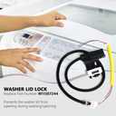 W11307244 Washer Lid Lock (3 Wire) Washer Door Lock Compatible with Whirlpool Maytag Amana Kenmore Replace W11253733, W10838613, W10838613VP, etc.