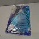 24 Pcs Large Cone Christmas Trees with Snowflakes Set, 14'' 11'' 8'' Christmas Tree Tabletop Decor & Wooden 3D Snowflake Table Centerpiece for Gifts Winter Home Decorations(Blue)