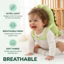 Baby Head Protector Backpack -Soft & Lightweight Pads - Prevents Bebes Backward Fall Dinosaur
