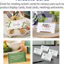 Avery Printable Place Cards with Sure Feed Technology, 1-7/16" x 3-3/4", Textured Ivory, 150 Blank Tent Cards for Laser or Inkjet Printers (5012)