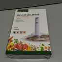 Handheld Vacuum Sealer for Food with 22 Reusable Sous Vide Bags, Compact Cordless Sealer Machine for Travel, Fresh & Save Meal Prep