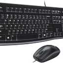 Logitech MK120 Full Size Wired Keyboard and Mouse Combo - Black