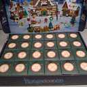 Advent Calendar 2025 Gingerbread House Mini Building Set with Light, 24 Days Countdown Christmas Village Building Blocks with Xmas Tree Train, for Adults Kids Girls Boys Ages 12+