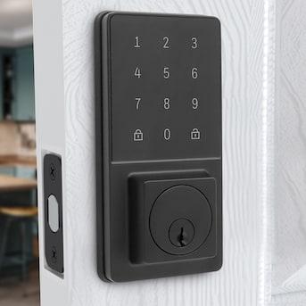Honeywell Matte Black Electronic Deadbolt and Touchscreen Keypad