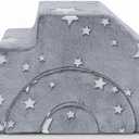 MeMoreCool Toddler Foam Climbing Couch – Modular Kids Sofa with Slide & Stairs | Convertible Sectional Play Couch for Babies & Toddlers, Glow‑in‑the‑Dark Stars, Soft Foam Playroom Furniture