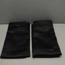 PONY DANCE Black Short Curtains for Bathroom Window, Half Drapes for Kitchen Window, loft Thermal Insulated Curtain Tiers for Bedroom/Basement, Width 29 x Length 30 inches, Black, 2 Pieces