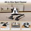 Carpet & Upholstery Cleaner Machine: Portable 16Kpa Suction, Self-Cleaning Pet Stain Remover: Spot Cleaner for Car Rug Sofa Stairs, Dual Tank, Spray Scrub System, Deep Cleaning for Rugs
