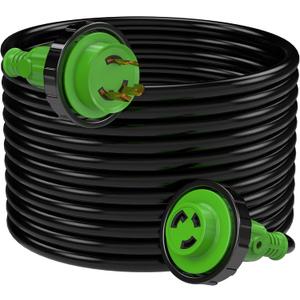 RVMATE Marine Shore Power Cord 50FT, 30A 125V Marine Shore Boat Extension Cord, Stow,10AWG/3C RVMATE Marine Shore Power Cord 50FT, 30A 125V Marine Shore Boat Extension Cord, Stow,10AWG/3C