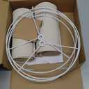 lampshades Set of 2, Drum Lamp Shades Set of 2, Lamp Shades for Table Lamps Easy Assembly Required Lamps Shades Natural Linen Fabric(Beige, 10"x10"x8")