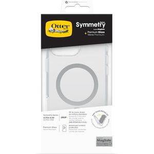 OtterBox Drop Protection Bundle for iPhone 15 Pro Max; Symmetry Series Clear MagSafe Case 3x Tested to Military Standard and Premium Glass Screen Protector, Clear