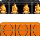 Basketball Party Decorations Tablecloth,2Pcs Basketball Tablecloth Basketball Plastic Table Cover for Sports Theme Basketball Birthday Party Decorations